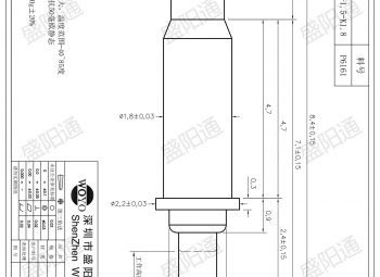 Pogo pin 电极弹针成品图图纸展示